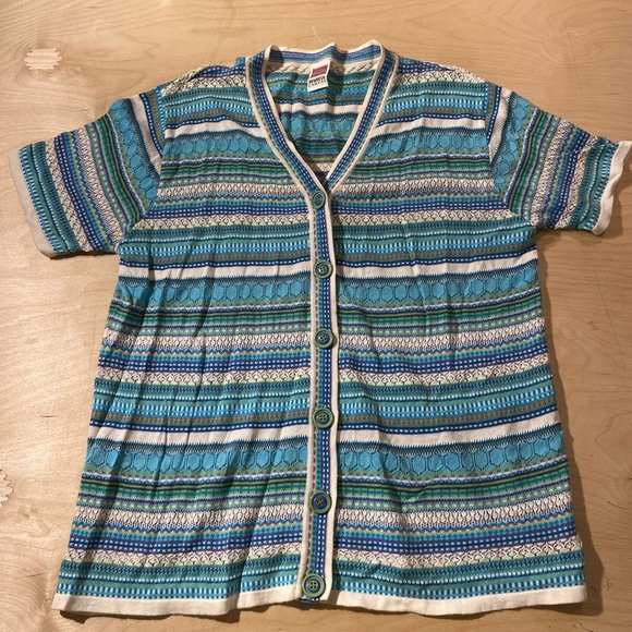 Marisa Canvas Button up Sweater Blouse 2X (EK) - Picture 3 of 11